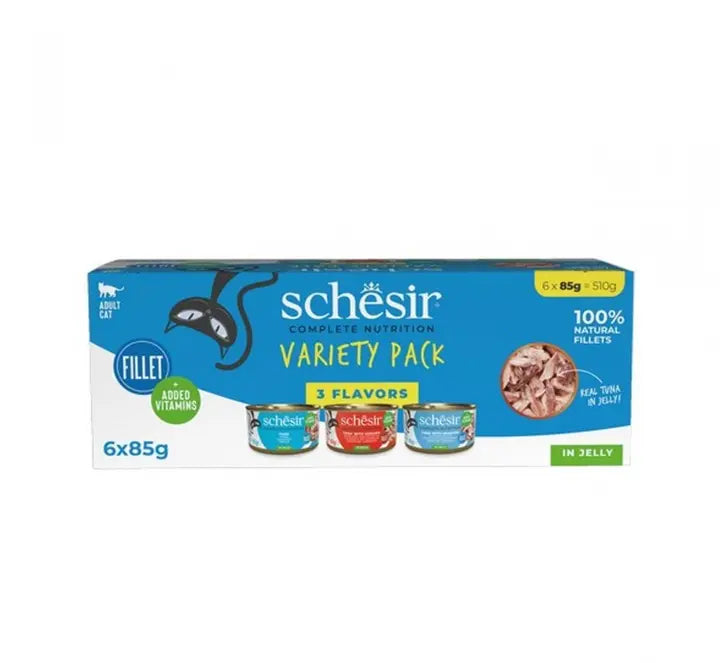 Schesir Complete Nutrition Variety Pack In Jelly Wet Cat Food