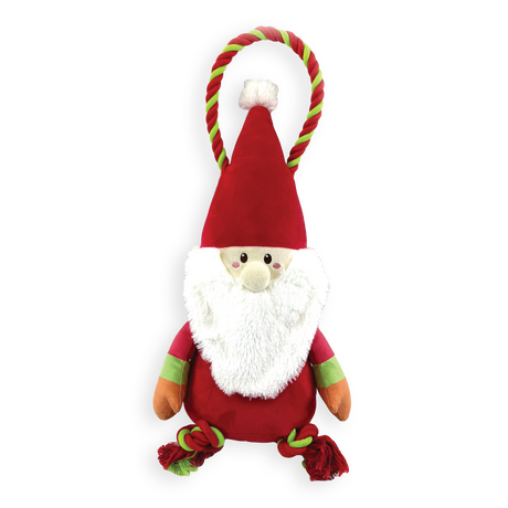 Happy Pet Jumbo Santa Paws Rope Tug Dog Toy