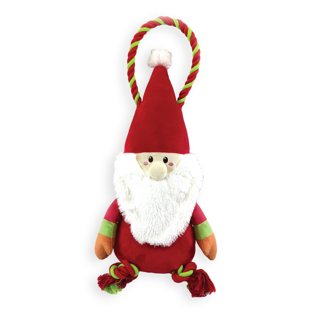 Happy Pet Jumbo Santa Paws Rope Tug Dog Toy