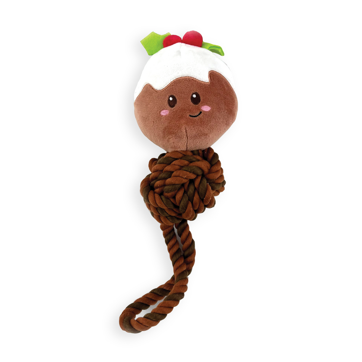 Happy Pet Christmas Pud Rope Tug Dog Toy