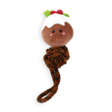 Happy Pet Christmas Pud Rope Tug Dog Toy