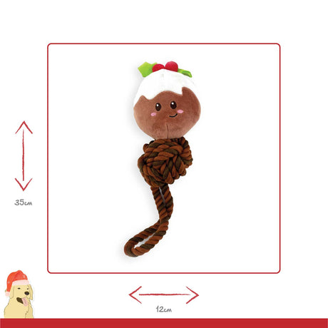 Happy Pet Christmas Pud Rope Tug Dog Toy