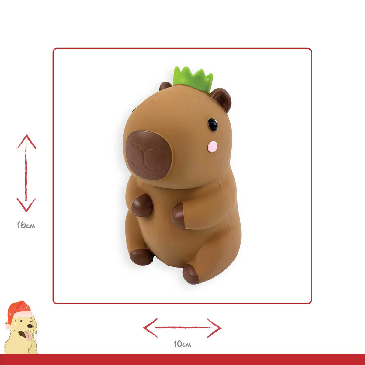 Happy Pet Corby Capybara Latex Dog Toy