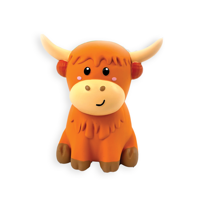 Happy Pet Highland Cow Latex Dog Toy
