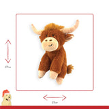 Happy Pet Herby Highland Cow Plush Dog Toy - Regular