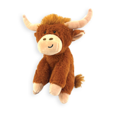 Happy Pet Herby Highland Cow Plush Dog Toy - Regular