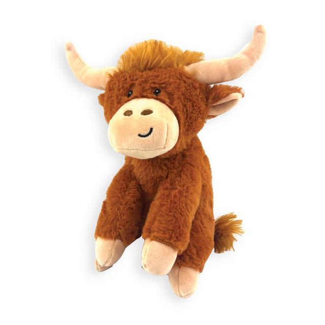 Happy Pet Herby Highland Cow Plush Dog Toy - Regular