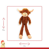 Happy Pet Herby Highland Cow Plush Dog Toy - Jumbo