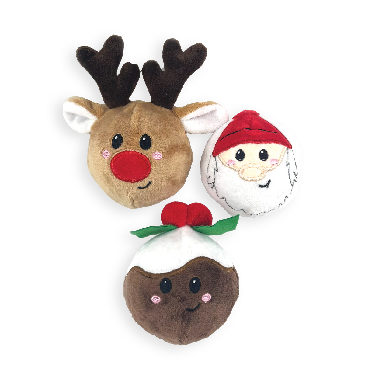 Happy Pet Festive Tennis Balls Tough Dog Toy