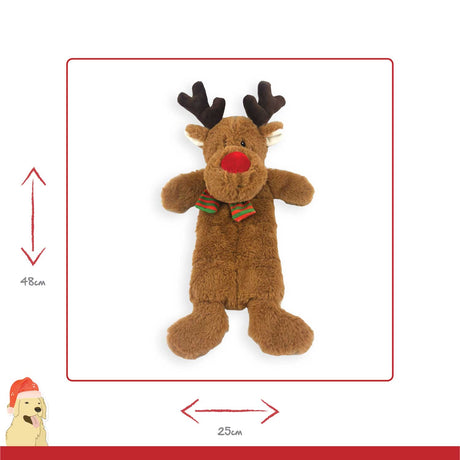 Happy Pet Ralph Reindeer Multi Squeaker Dog Toy