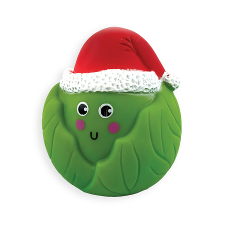Happy Pet Brussel Sprout Vinyl Squeaky Dog Toy