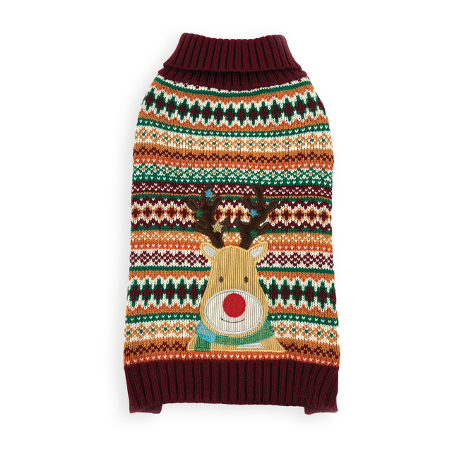 Happy Pet Reindeer Grandad Sweater