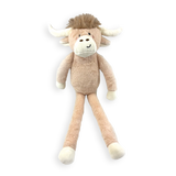 Happy Pet Jumbo Hettie Highland Cow Plush Dog Toy