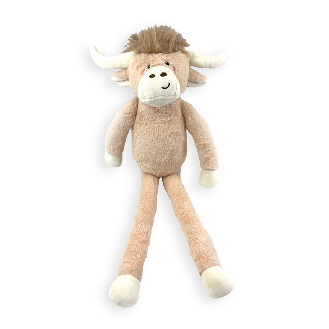 Happy Pet Jumbo Hettie Highland Cow Plush Dog Toy
