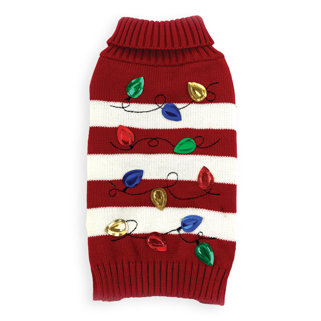 Happy Pet Christmas Lights Sweater