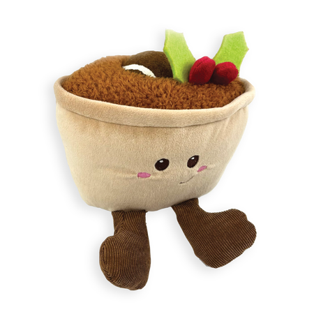 Happy Pet Mince Pie Tennis Ball Plush Dog Toy