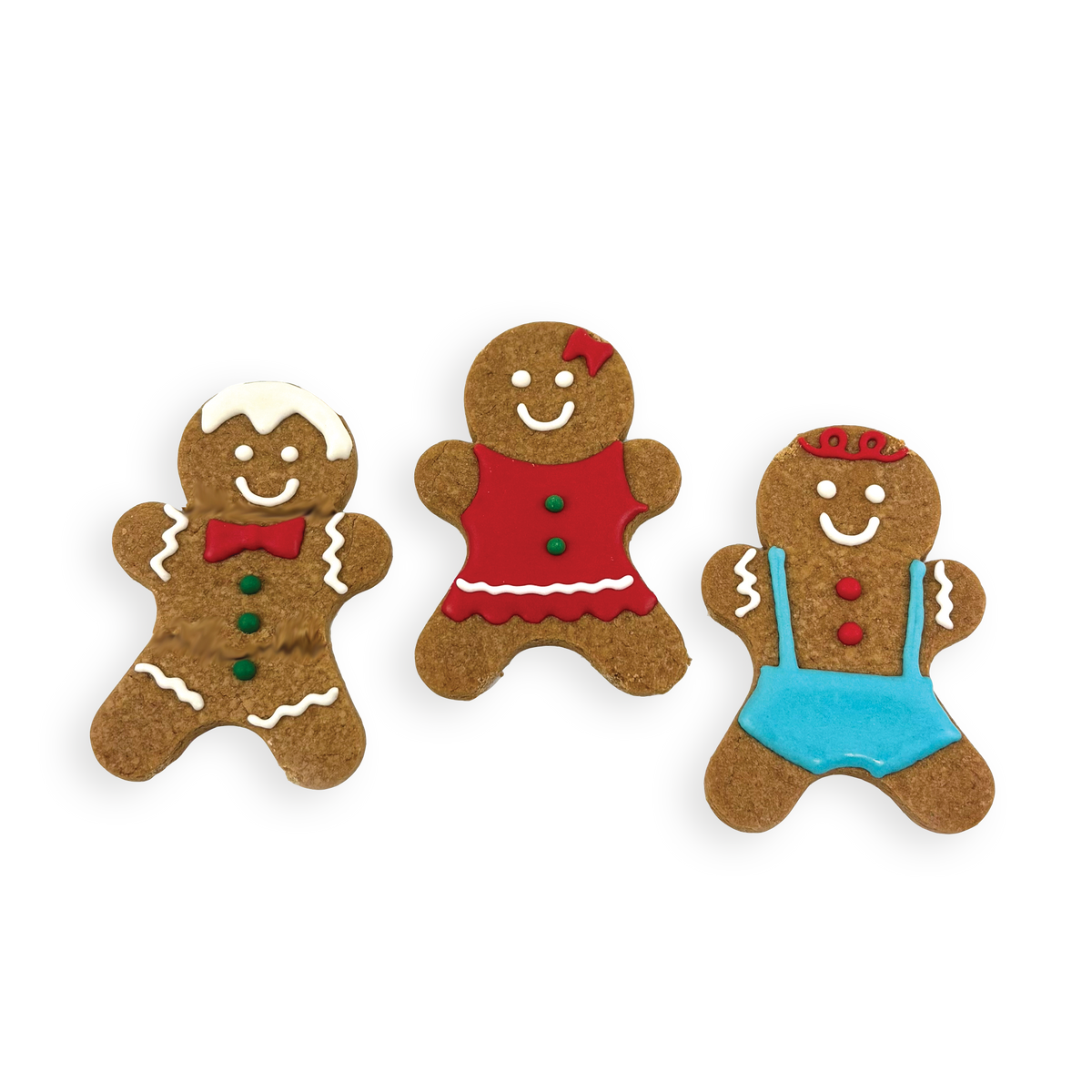 Happy Pet Gingerbread Family Iced Biscuits for Dogs Clip Strip