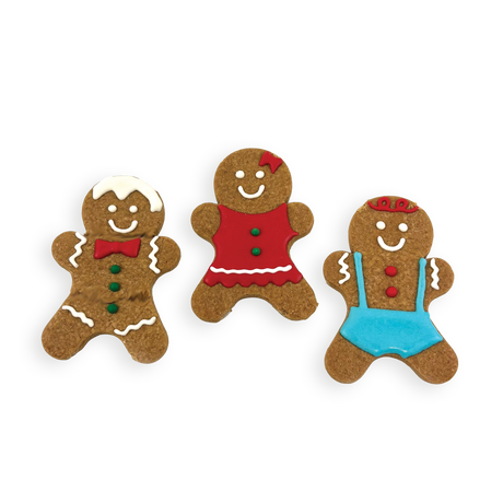 Happy Pet Gingerbread Family Iced Biscuits for Dogs Clip Strip