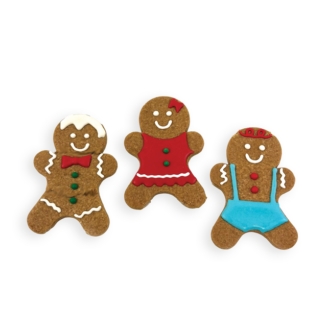 Happy Pet Gingerbread Family Iced Biscuits for Dogs Clip Strip