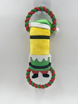 Happy Pet Minion® Festive Double Tug Kevin 11" - front view with sizes