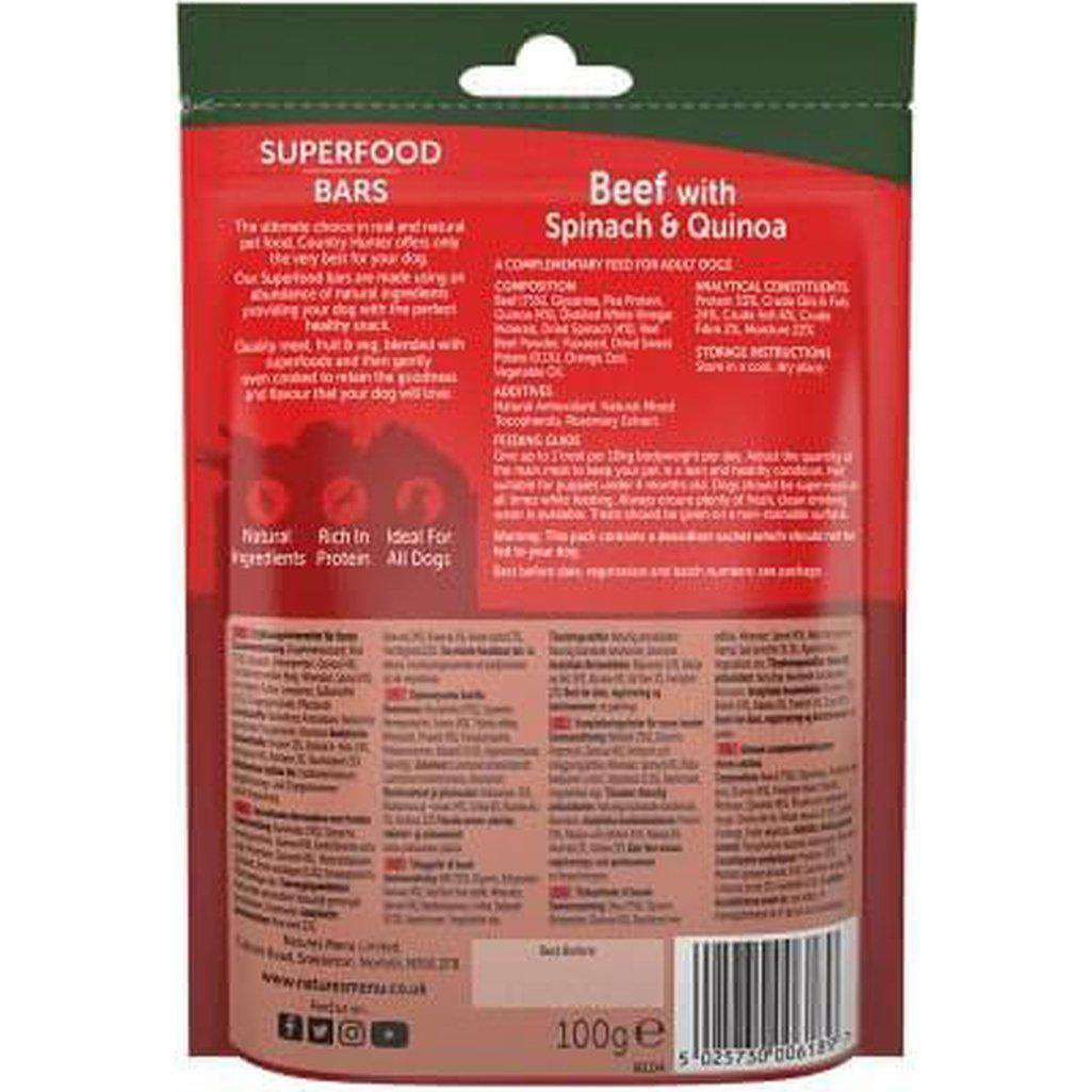 Natures Menu Superfood Bars Beef with Spinach & Quinoa-Dog Treat-Natures Menu-Dofos Pet Centre