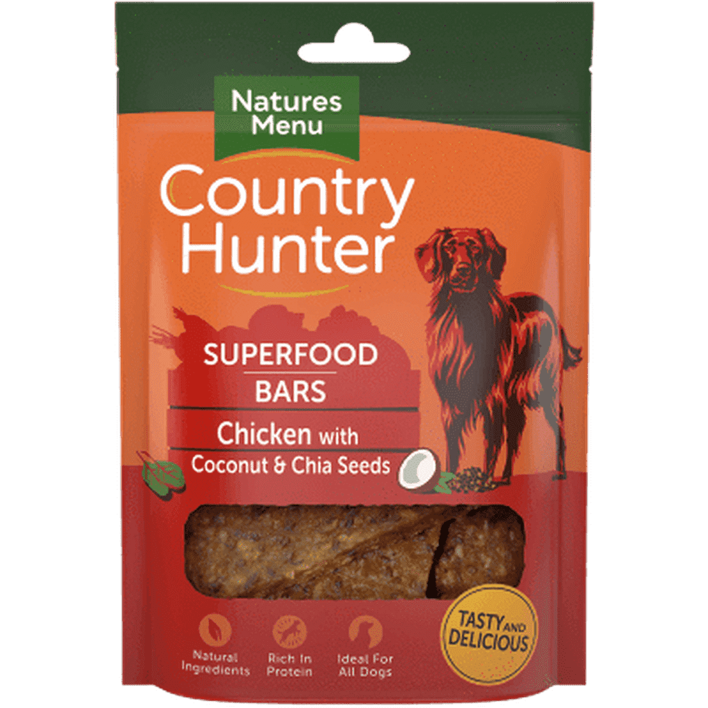 Natures Menu Superfood Bars Chicken with Coconut & Chia Seeds-Dog Treat-Natures Menu-Dofos Pet Centre