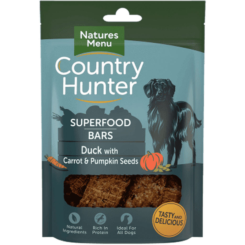 Natures Menu Superfood Bars Duck with Carrot & Pumpkin Seeds-Dog Treat-Natures Menu-Dofos Pet Centre