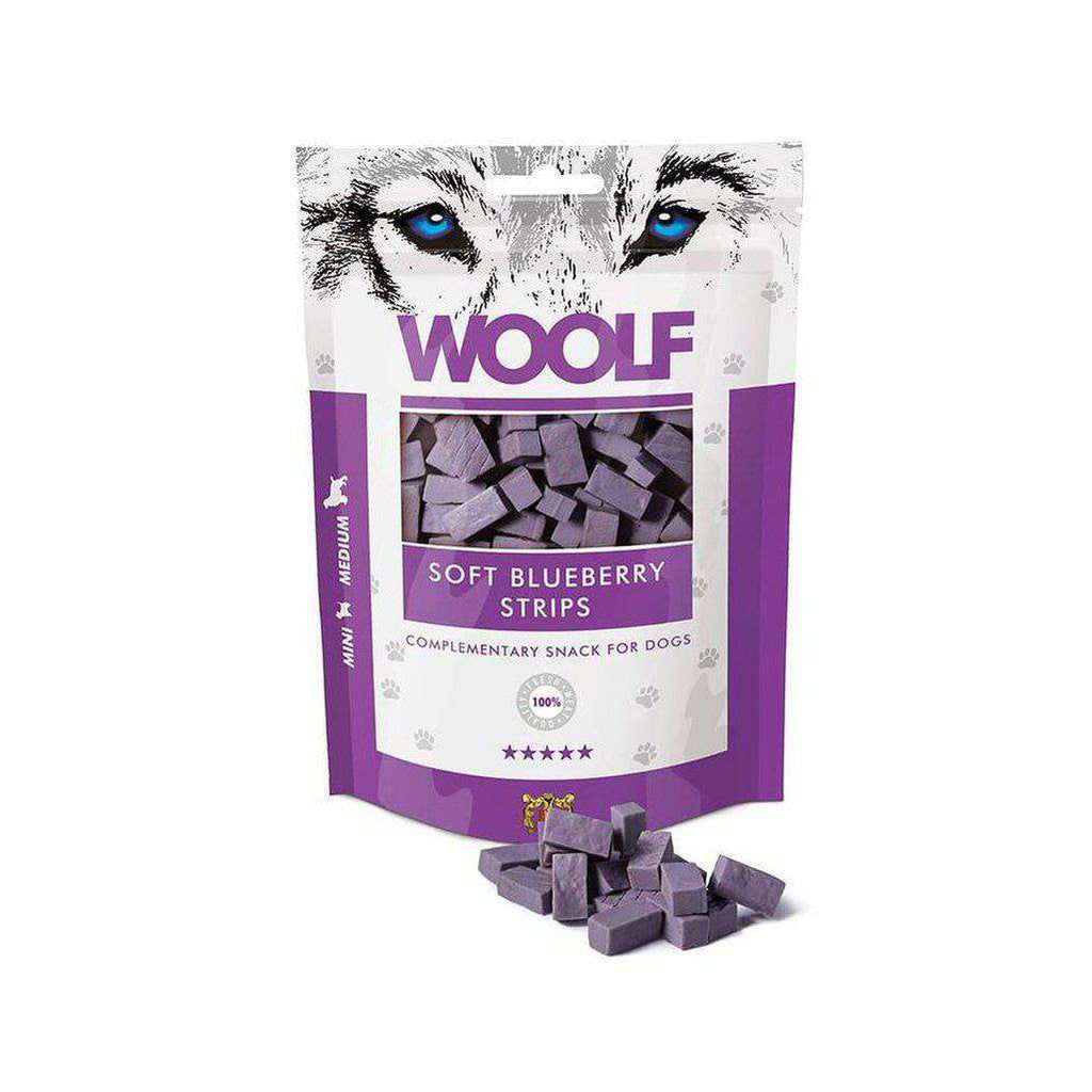 Woolf Soft Blueberry Strips 100g-Dog Treat-Woolf-Dofos Pet Centre