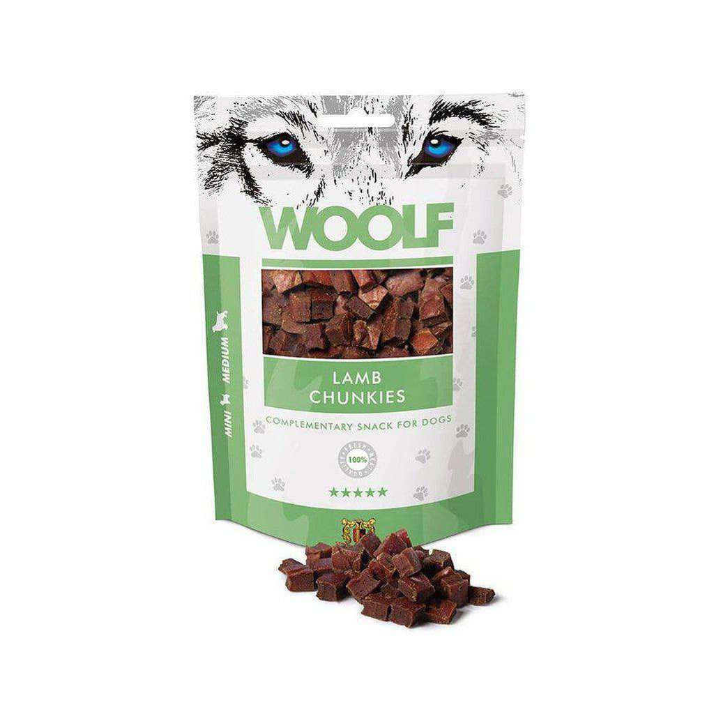 Woolf Lamb Chunkies 100g-Dog Treat-Woolf-Dofos Pet Centre