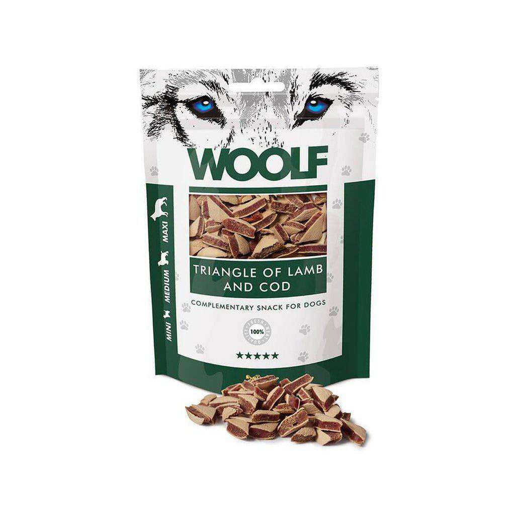 Woolf Triangle of Lamb and Cod 100g-Dog Treat-Woolf-Dofos Pet Centre