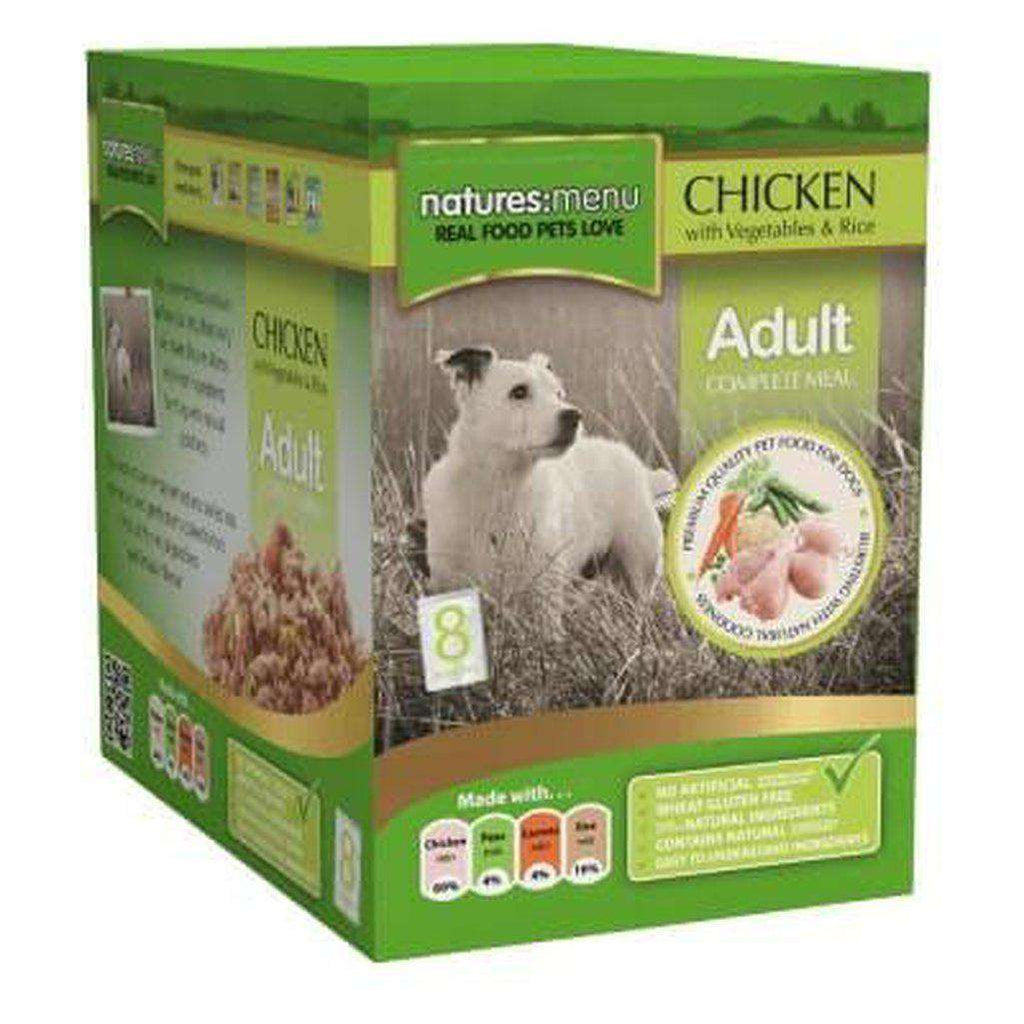 Natures Menu Chicken with Vegetables & Rice Dog Food Pouch 300g-Dog Wet Food-Natures Menu-Dofos Pet Centre