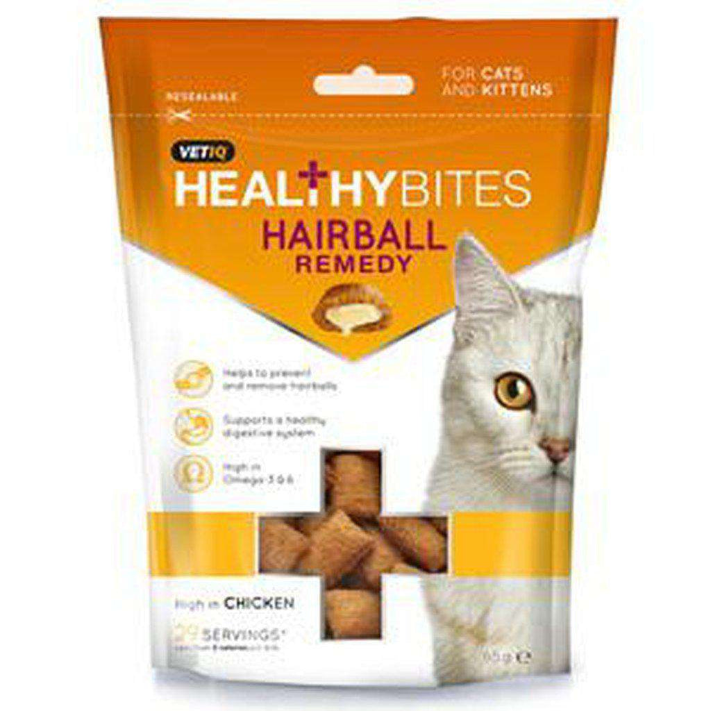 VetIQ Healthy Bites Hairball Remedy Cat Treats 65g-Cat Treats-Vet iq-Dofos Pet Centre