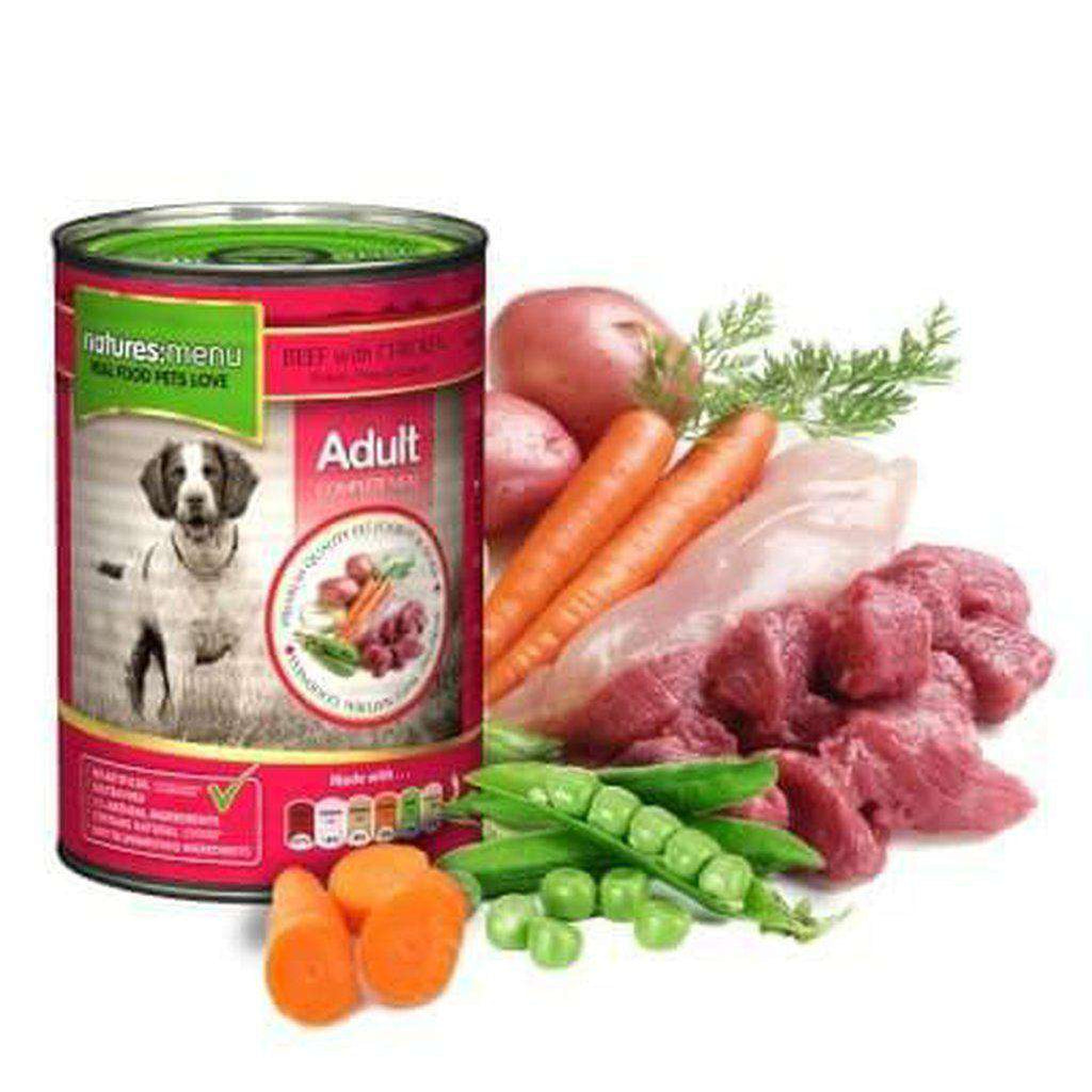 Natures Menu Beef with Chicken Dog Food Can 400g-Dog Wet Food-Natures Menu-Dofos Pet Centre