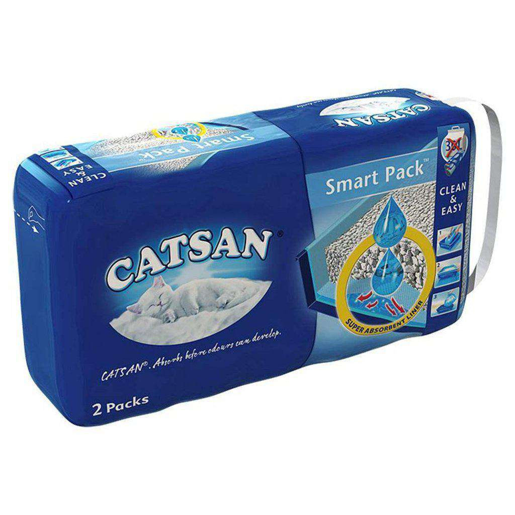 Catsan Hygiene Smart Pack Cat Litter Inlays 2 packs 4kg-Cat Litter-Catsan-Dofos Pet Centre