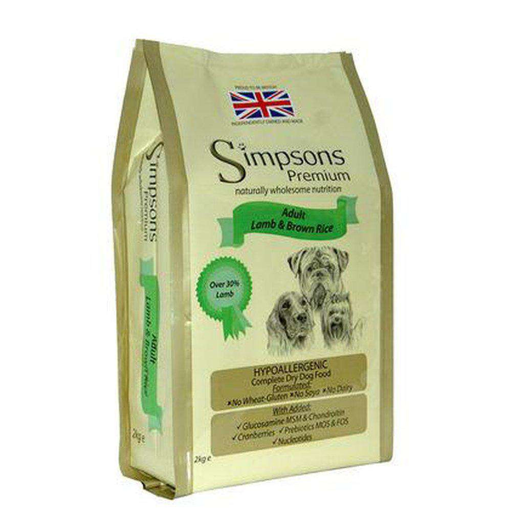 Simpsons Premium Adult Lamb & Brown Rice Dog Food-Dog Dry Food-Simpsons-2kg-Dofos Pet Centre