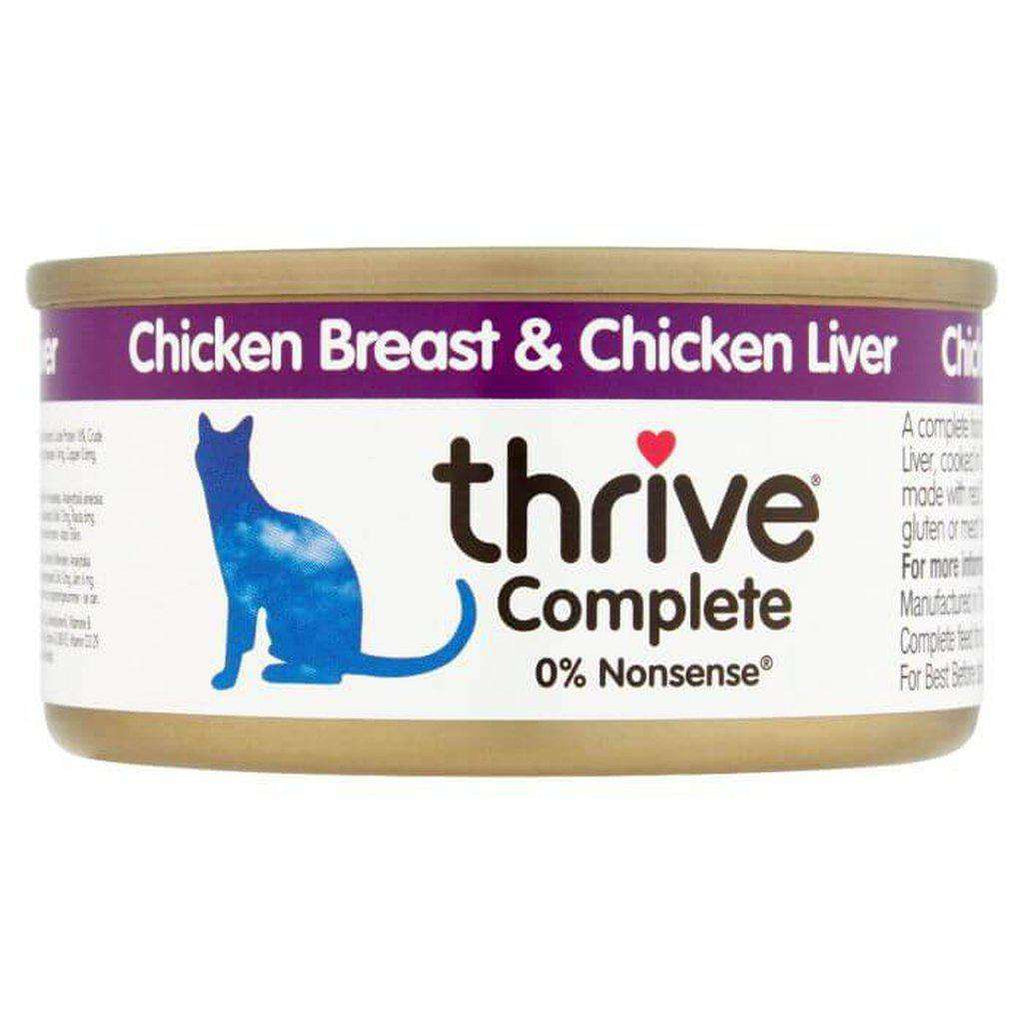 Thrive Complete Chicken With Chicken Liver Wet Cat Food 75g-Cat Wet Food-Thrive-Dofos Pet Centre