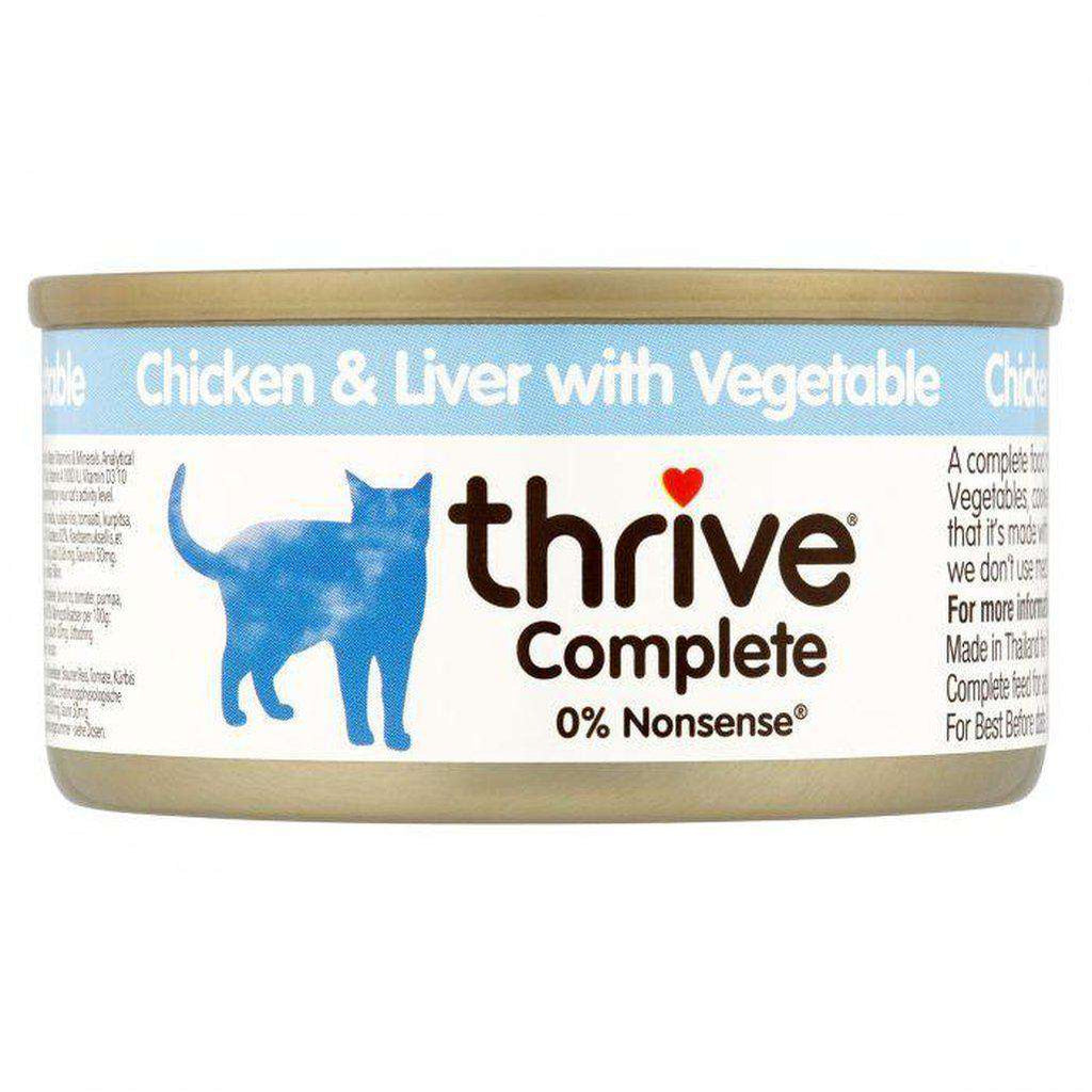 Thrive Complete Chicken And Chicken Liver With Vegetable Wet Cat Food 75g-Cat Wet Food-Thrive-Dofos Pet Centre