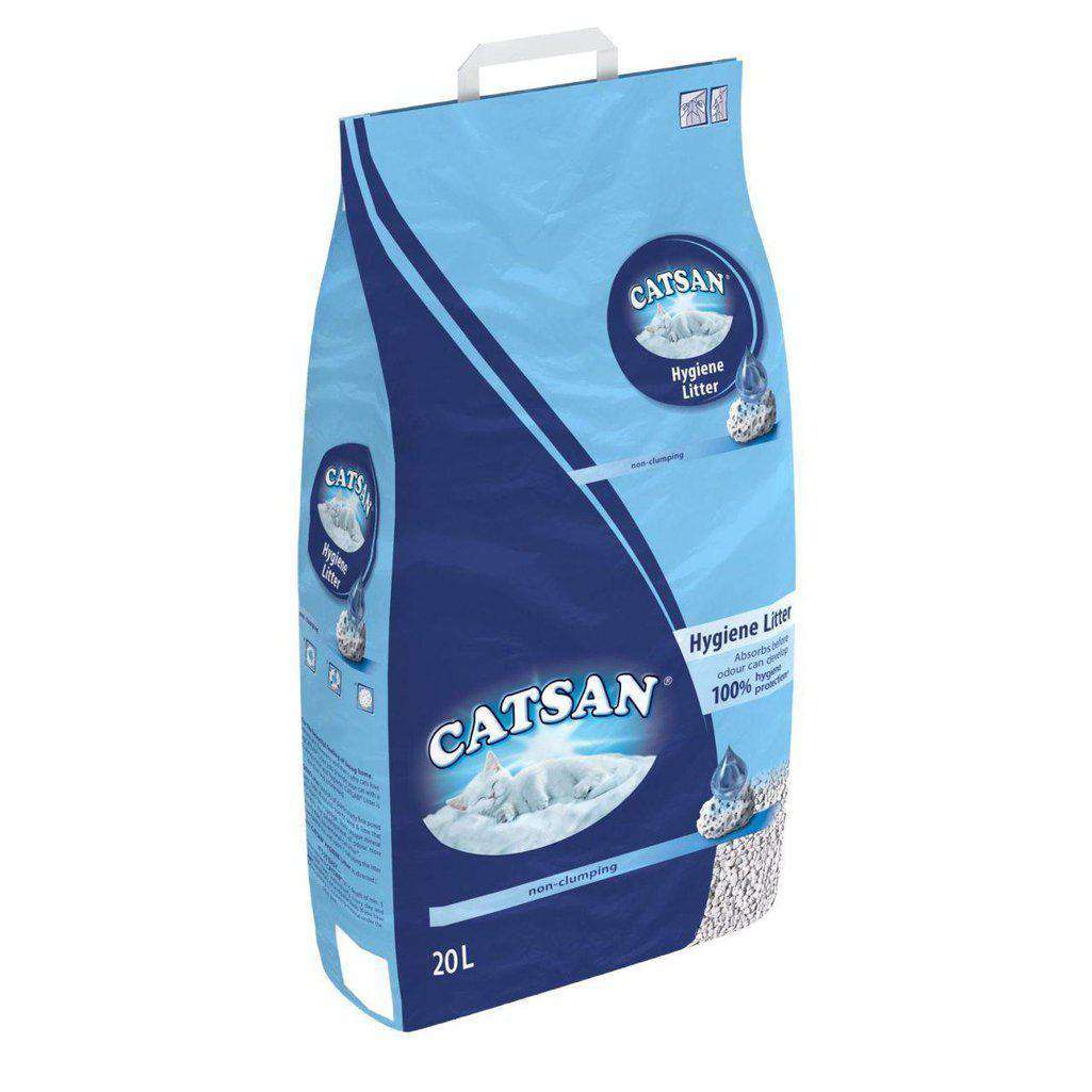 Catsan Hygiene Non-Clumping Cat Litter - Multiple sizes Available-Cat Litter-Catsan-20L-Dofos Pet Centre