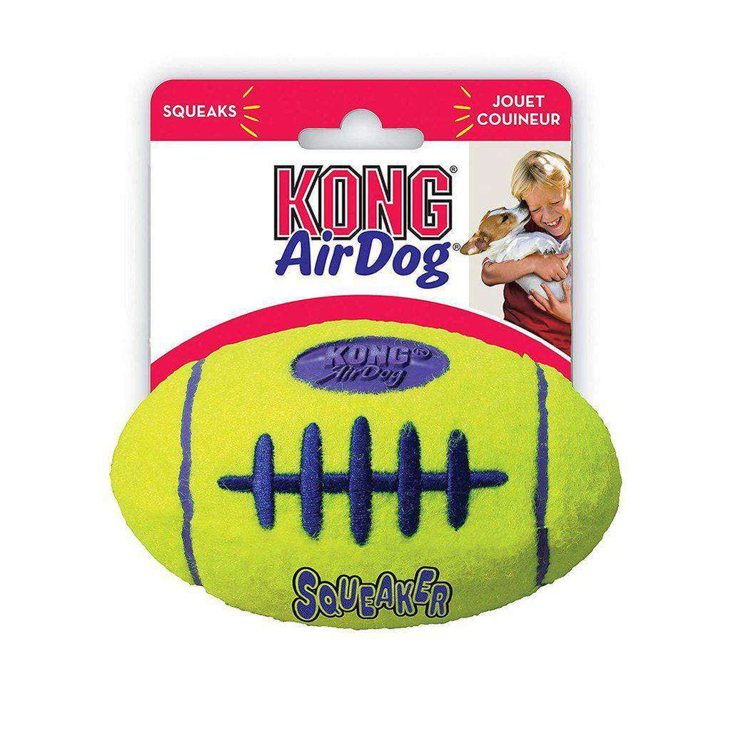KONG AirDog American Football Squeaker Dog Toy-Dog Toys-Kong-Small-Dofos Pet Centre