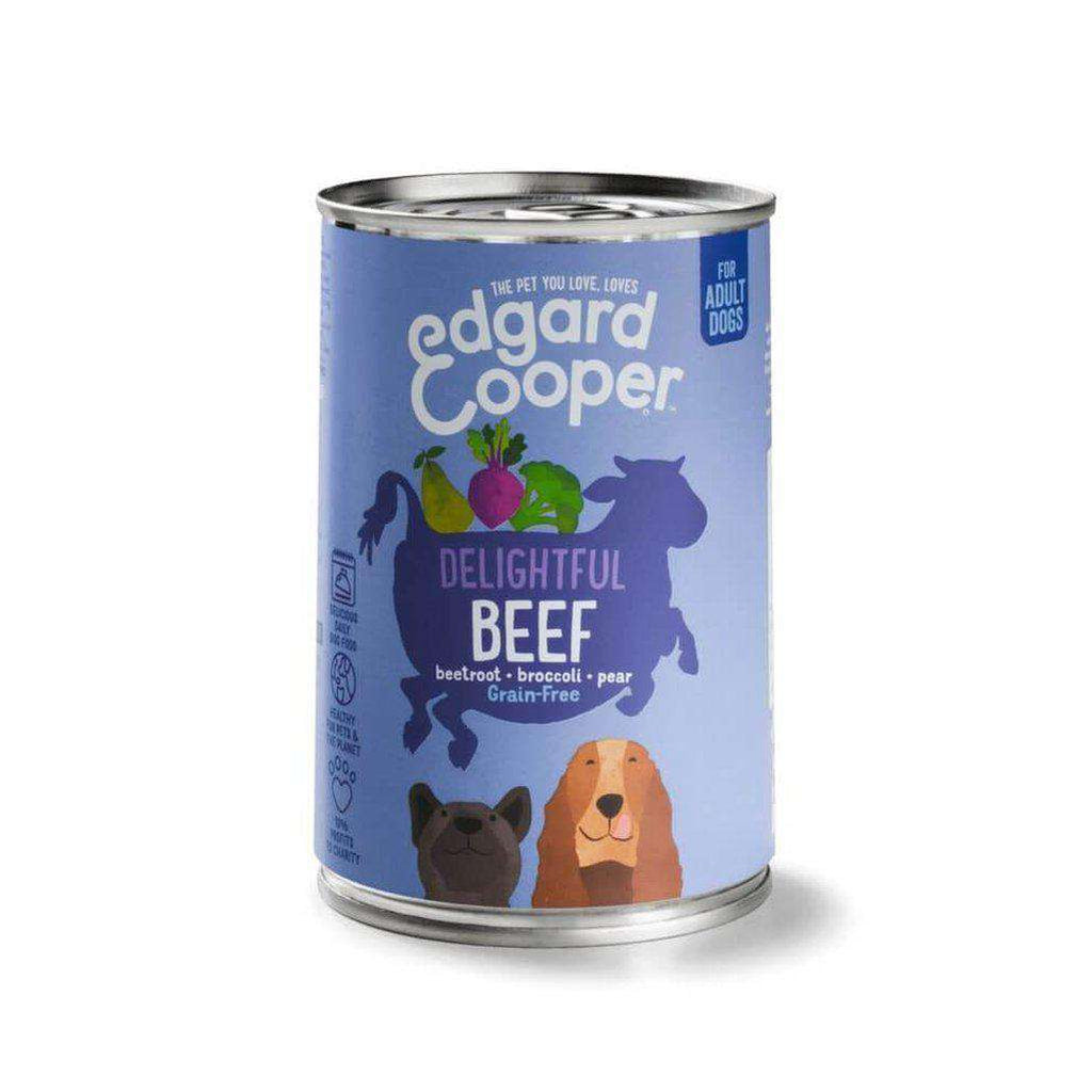 Edgard & Cooper Adult Grain Free Wet Dog Food With Beef 400g-Dog Wet Food-Edgar & cooper-Dofos Pet Centre