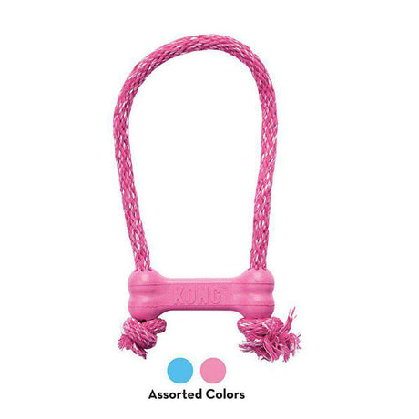 KONG Puppy Goodie Bone with Rope Dog Toy