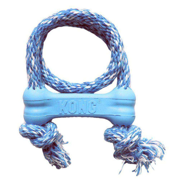 KONG Puppy Goodie Bone with Rope Dog Toy