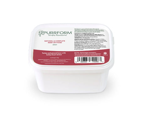 Purrform Turkey with Ground Bone - KITTEN 450g