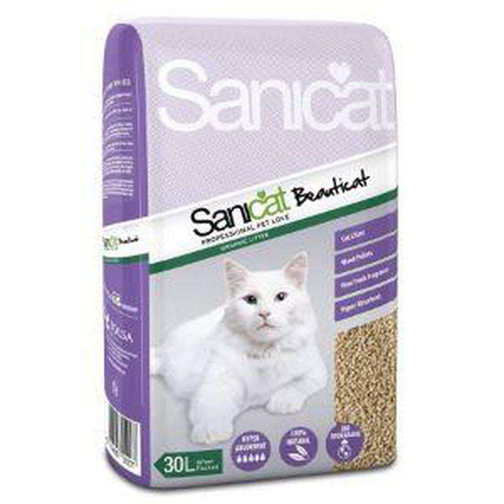 Sanicat Beauticat Wood Cat Litter 30L-Cat Litter-Sanicat-Dofos Pet Centre
