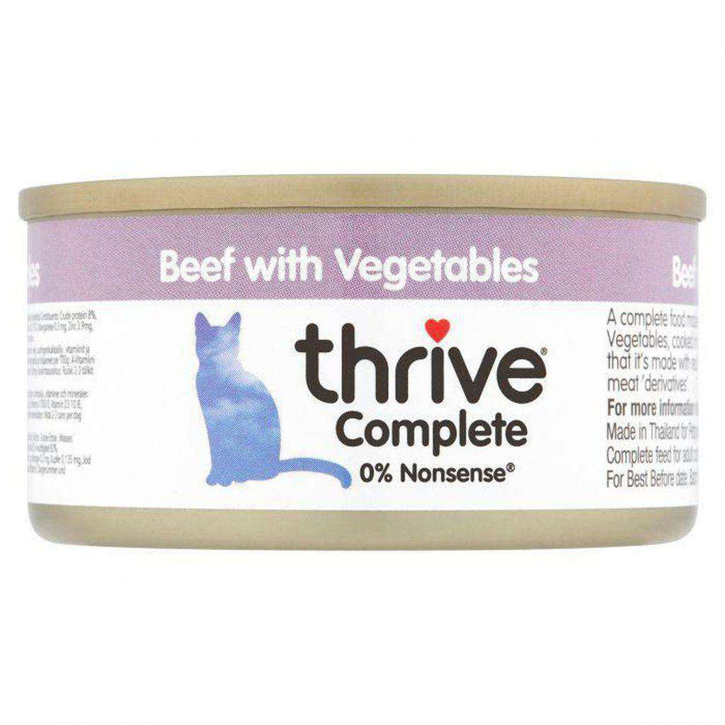 Thrive Complete Beef With Vegetable Wet Cat Food 75g-Cat Wet Food-Thrive-Dofos Pet Centre