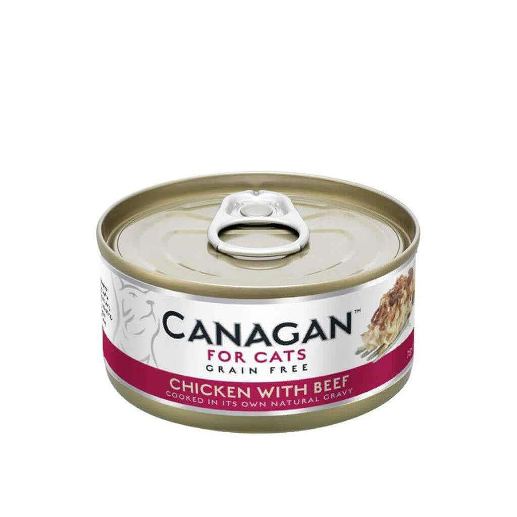 Canagan Chicken With Beef Can Cat Wet Food 75g-Cat Wet Food-Canagan-Dofos Pet Centre