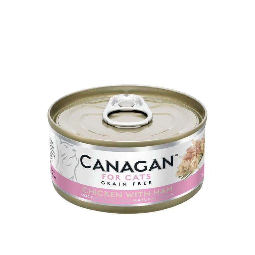Canagan Chicken With Ham Can Cat Wet Food 75g-Cat Wet Food-Canagan-Dofos Pet Centre