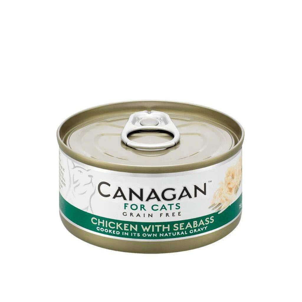 Canagan Chicken With Seabass Can Cat Wet Food 75g-Cat Wet Food-Canagan-Dofos Pet Centre