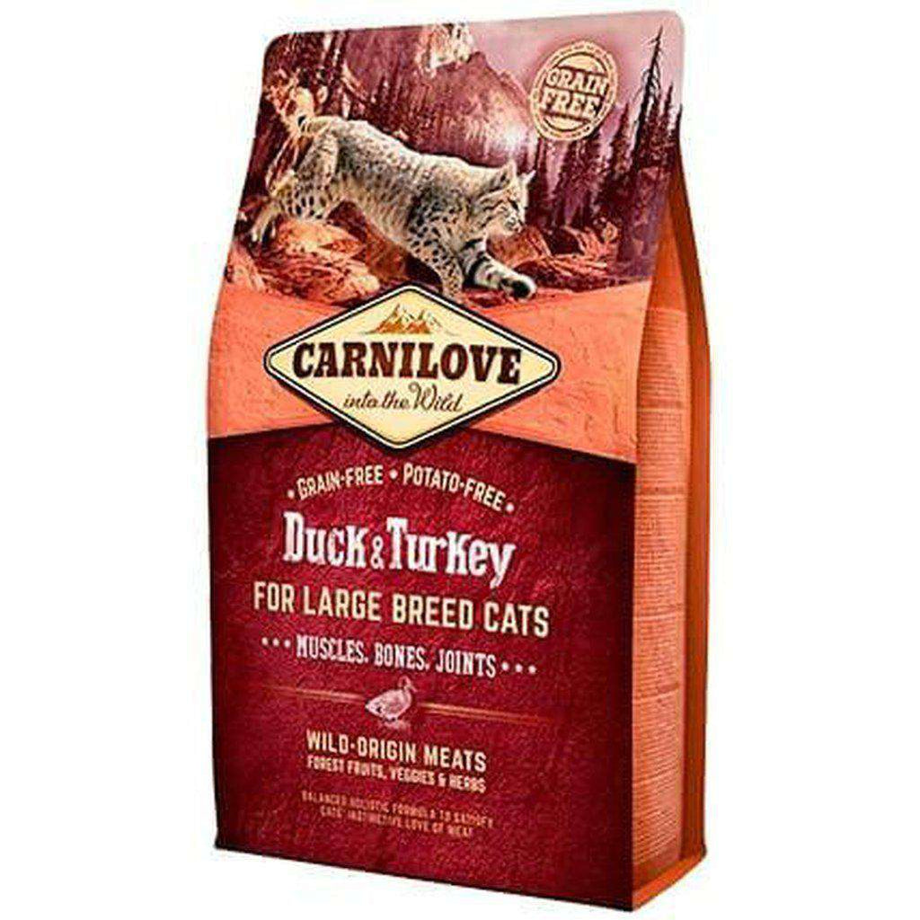 Carnilove Duck & Turkey (Large Breed Cat) Grain Free Dry Cat Food-Cat Dry Food-Carnilove-2kg-Dofos Pet Centre