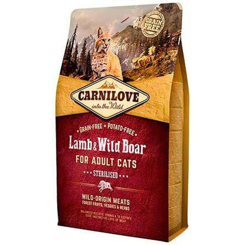Carnilove Lamb & Wild Boar Grain Free Dry Cat Food-Cat Dry Food-Carnilove-2kg-Dofos Pet Centre